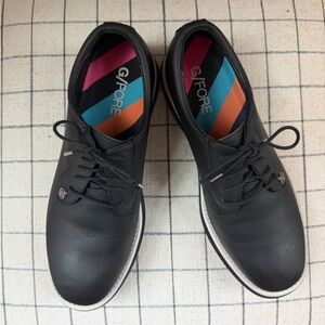 G/FORE gallivanter Lace-Up Golf Shoes with Colorful Striped Insoles